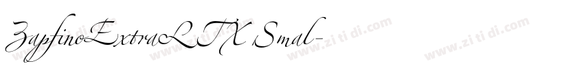 ZapfinoExtraLTX Smal字体转换